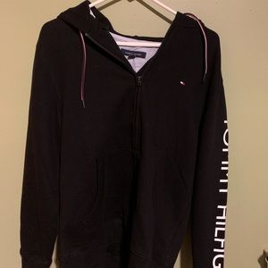 NWT TOMMY HILFIGER BLACK MENS JACKET FULL ZIP